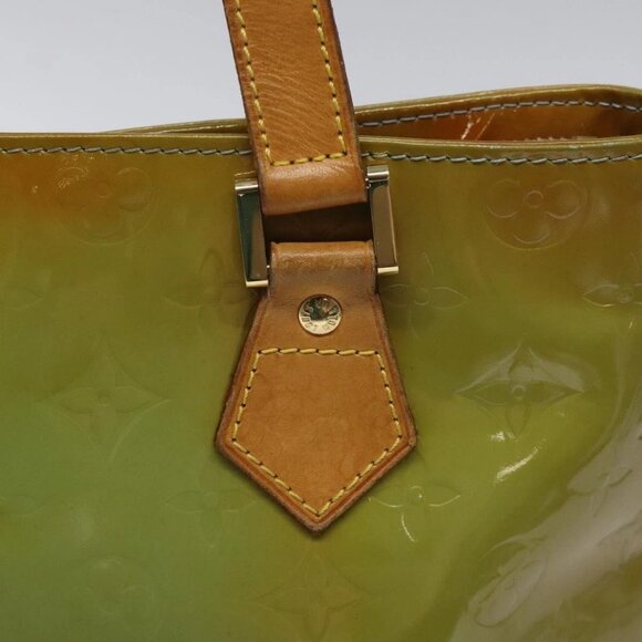 LOUIS VUITTON Monogram Vernis Houston Hand Bag Baby Blue - Picture 12 of 16